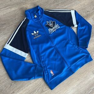 Adidas Originals Dallas Mavericks Trefoil Track Jacket Men's‎ Medium Blue NBA
